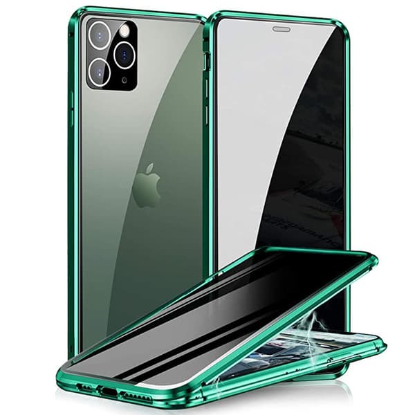 iPhone 12 Pro - Stilrent Magnetisk Dobbeltcover Lila