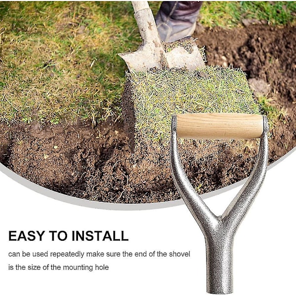 31mm indre diameter jern spade håndtak Y-håndtak god håndbeskyttelse sterk jernhage