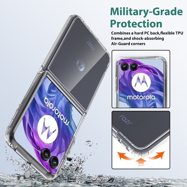 Motorola Razr 50 Ultra 5G Mobilskall TPU/Akryl Gjennomsiktig