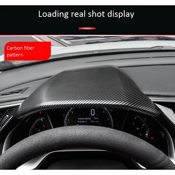Fiber Matte Rattdeksel Instrumentpanel Speedometer Panel Dekor for X MK10 2017-2020 Venstrestyrt[co]