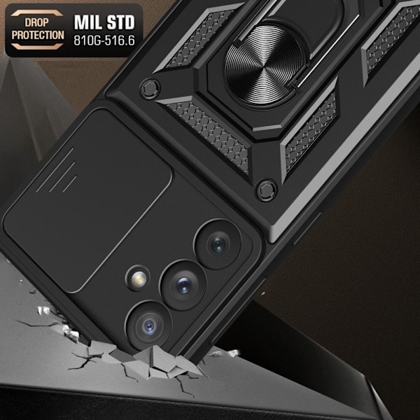 Samsung Galaxy A54 5G Deksel CamShield Ring Hybrid Blå