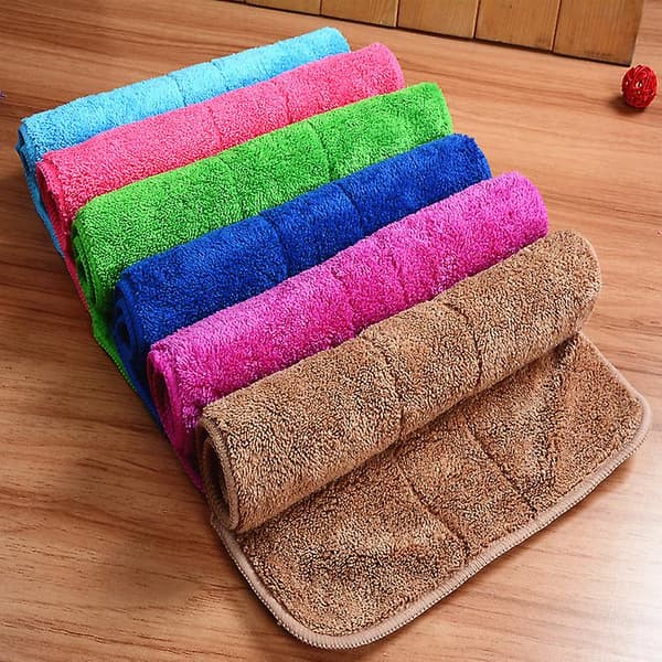 Mikrofiber rengöringsduk, 6-pack, storlek: 25 x 35 cm