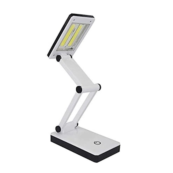 Super lys COB LED bærbar skrivebordslampe foldbar trykfølsom kontrol batteri og USB-drevet (n