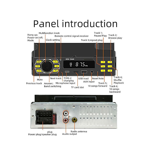 Bracket Car Bluetooth Player Multifunction Can Locate And Find Car U Disk Plug-in Card Hd Lossless