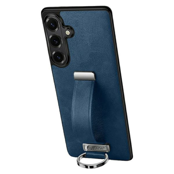 Sulada Mobilskal til Samsung Galaxy S26 Plus Kickstand Kunstlæder - Blå
