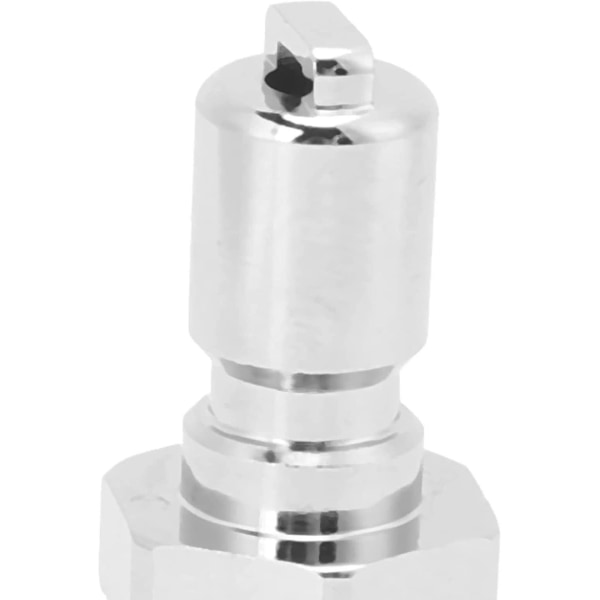 1 stk. utblåsningsventil adapter stabil messing nedsenkbar oppblåsbar slangekobling (sølv)
