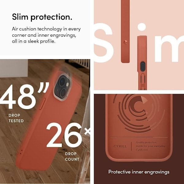 Spigen Cyrill iPhone 13 Skal Color Brick Chili