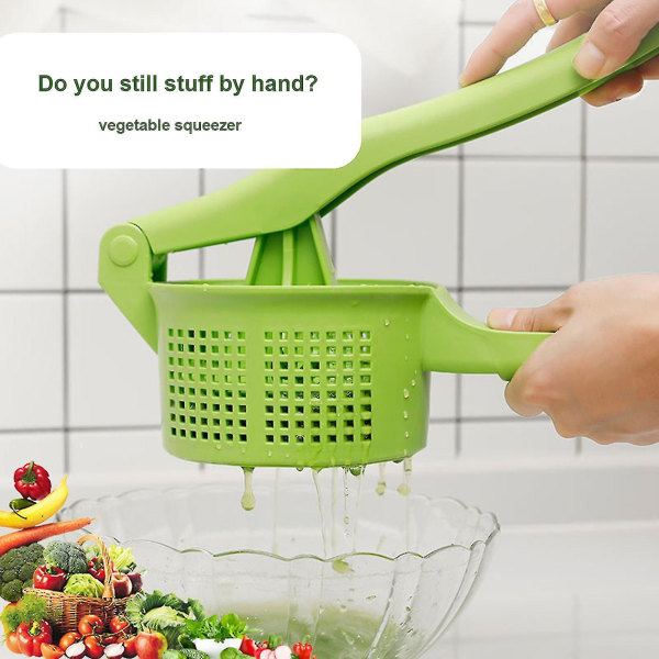 Husholdningspottetspresser Moser Frugt Grøntsagspresser Saftpresser Knuser Squeezer Hjem Håndpresning Dehydrator-YNP