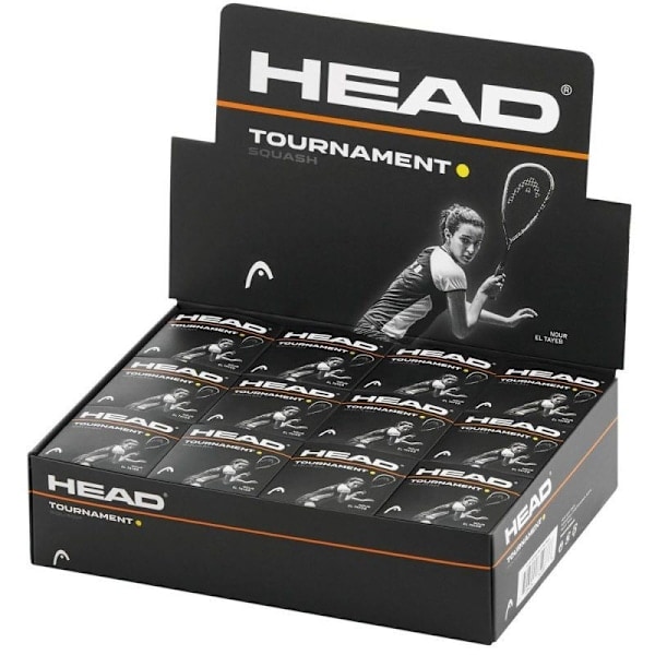 Head Tournament Squashpallot (12 kpl) One Size Musta Black One Size