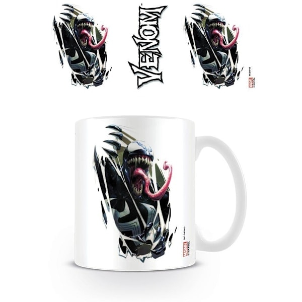 Venom Tearing Through Krus En Størrelse Sort/Hvid Black/White One Size