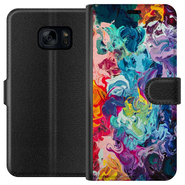 Samsung Galaxy S7 Lompakkokotelo Wild Colours