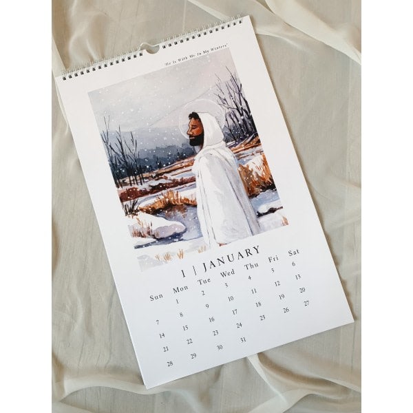 \"This Is The Christ\" 2024 kunstkalender - 2024 religiøs kunstkalender - vegghengt ti måneders kalender Jesus advent