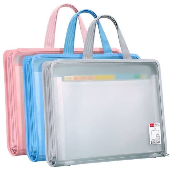 Dokumentförvaringspåse Transparent filväska ROSA