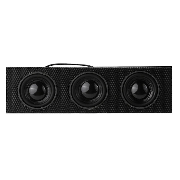 5,25 tums stereohögtalare för PC-frontpanel med inbyggd mikrofon och musik