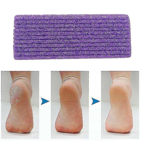 4 stk. Fodstenssvamp Pedicure til fodhvordeeksfoliering Fjernelse af hård hud Pedicure Scrubber