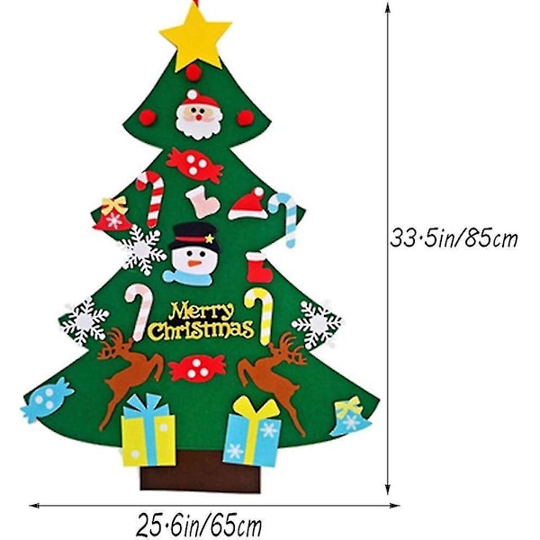 Filt Julgran Julgransdekoration Filt Jul Diy Dekoration Julgran Barnprydnader Julgåvor För Filt Julgran,dörr