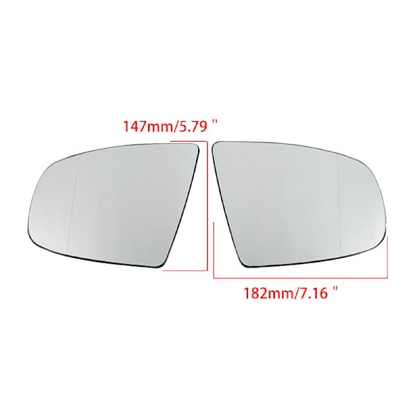 Lämmitetty vasen sivupeilin lasi X5 E70 2007-2013 X6 E71 E72 2008-2014 51167174981[co]