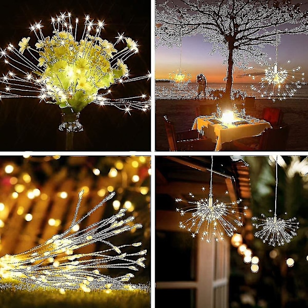 Fyrverkeri LED-lys for rom, hage, uteplass, bryllup, festdekorasjon