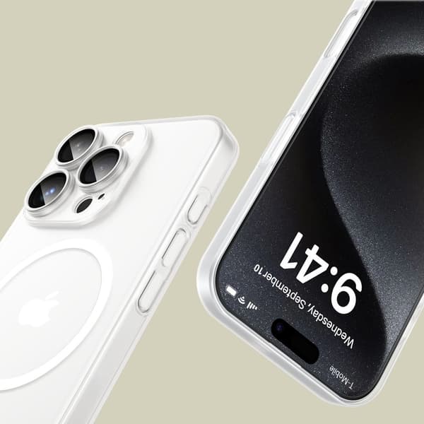 Tech-Protect iPhone 16 Pro Deksel MagSafe MagSlim Matt Hvit 50