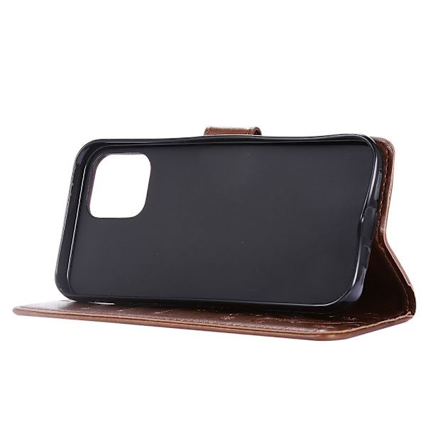 iPhone 12 / 12 Pro - Blomsterdeksel - Brun Brown Brun