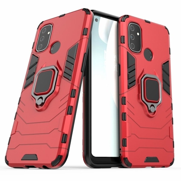 OnePlus Nord N100 - Hybrid Ring Skal - Röd Red Röd