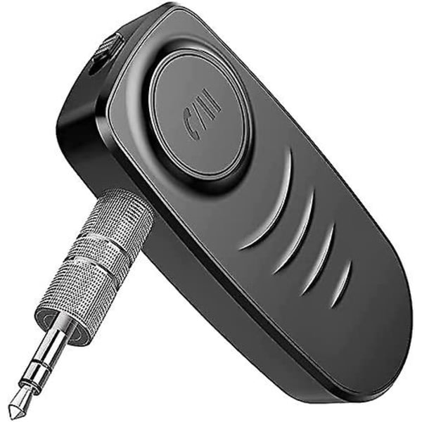 Aux Bluetooth 5.0-modtager, mini 3,5 mm trådløs bil Bluetooth-lydadapter Indbygget mikrofon