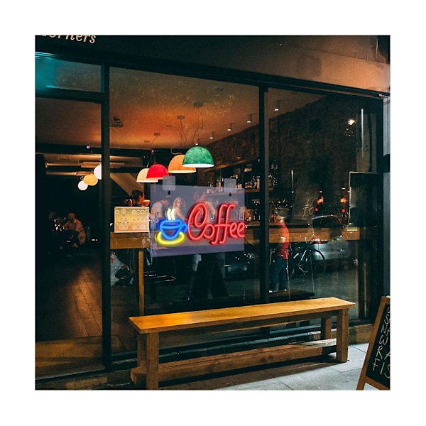 Kaffe Neon Skylt Usb-driven Kaffe Skylt Led Camping Ljus Led Skylt För Väggdekor Restaurang Hotell