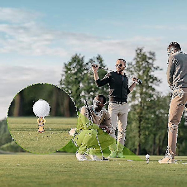 6 morsomme golf-tees i form av bikinikledde damer, 76 mm, 3 tommer, plast, tilbehør for golftrening (tilfeldig farge)