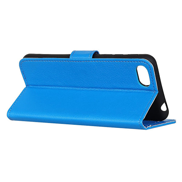 iPhone 7/8/SE (2020/2022) - Litchi Pung Etui Blå