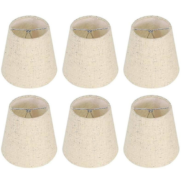 Liten Lampskärm Clip-On Glödlampa Set Om 6 För Ljuskronor, Fattyg Lampskärm För Bord Chan