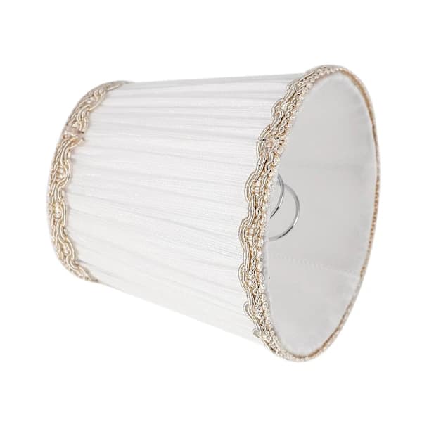 Candle Shade, endast för ljus, clip-on lampskärmar, 6-pack, vit