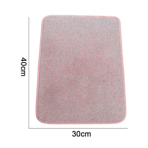 Mikrofiber oppvaskmatte Superabsorberende oppvaskstativ Puter Kjøkkenbenkmatte, mikrofiber oppvaskmatte