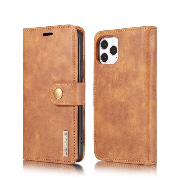 iPhone 12 / 12 Pro - DG.MING Case/Magnetic Shell - Brown Brown Brun