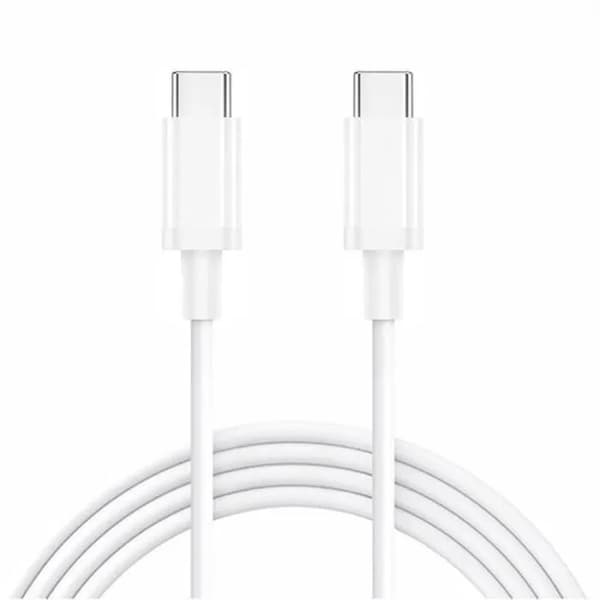Snabb Laddare - E.F.CONNECTION - 25W - med 1M USB-C-kabel - för iPhone 17 Pro Max, 17 Pro, 17, iPhone 16, 16 Pro, 15 Pro - Vit Vit