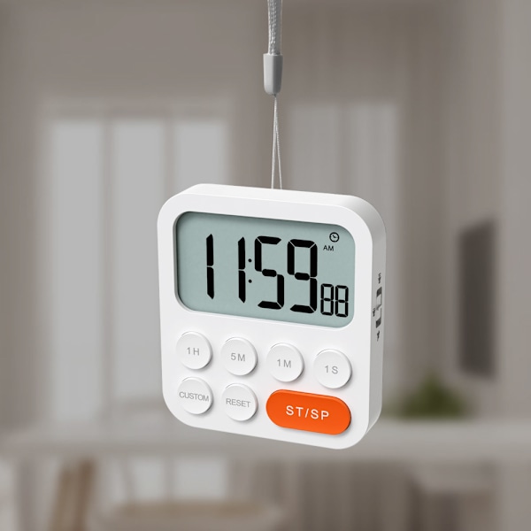 Digital Kök Timer Magnetisk Nedräkningstimer med Hög Alarm och Stor LCD-skärm, Digital Timer Klocka 99 Timmars Kök Timers