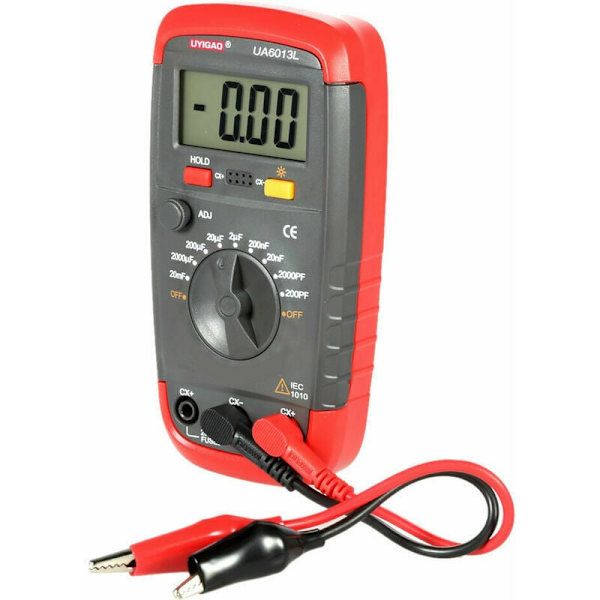 UYIGAO UA6013L Højpræcisions digital kapacitansmåler - Kondensatormåling - LCD-display
