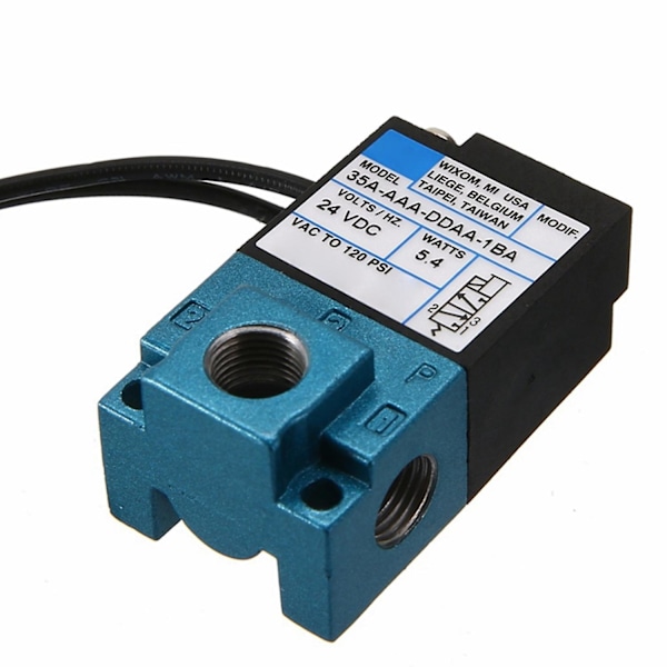 Dc 24v 5.4w Ecu 3 Port Elektronisk Boost Control Magnetventil 35a-aaa-ddaa-1ba Med 3stk Fittings