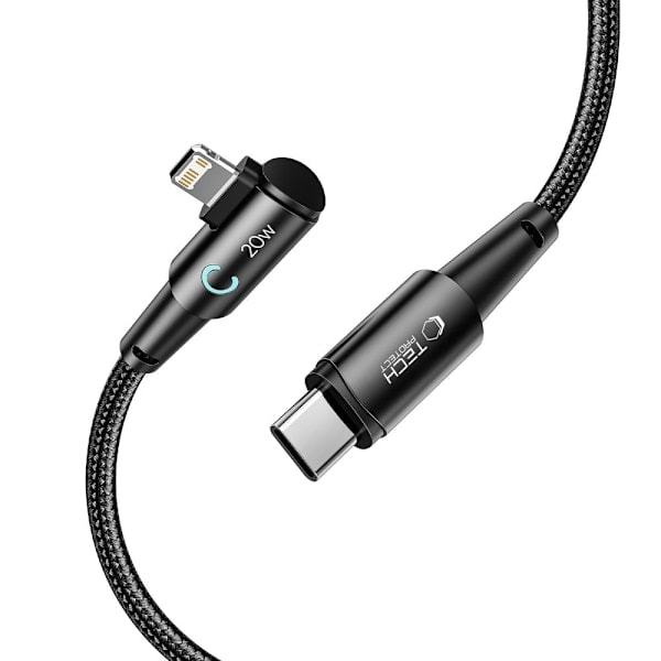 Tech-Protect 1 m 20W/3A PD Lightning - USB-C Kaapeli UltraBoost Harmaa