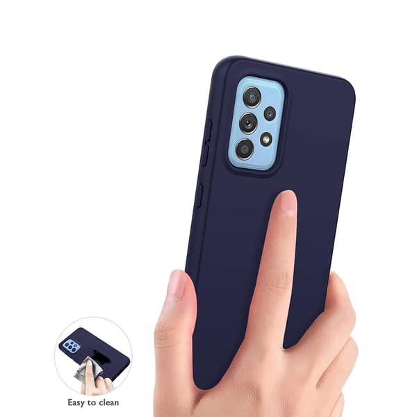 Samsung Galaxy A52s silikonikuori - sininen Blå blue