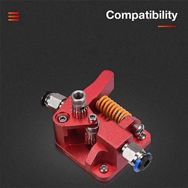 Dubbelväxlad extruder, kompatibel med för CR10 -10 Pro -10S aluminiumdrivning, för 3D-skrivare