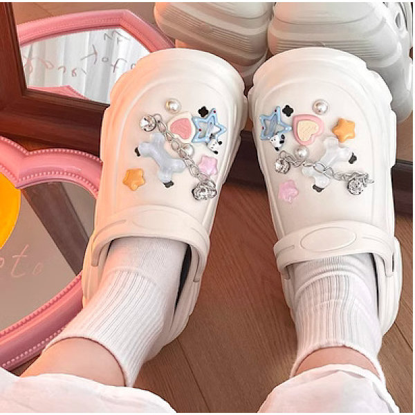 Kengät Pojat Unisex Kuvio Lapset Kengät Vuori Tukki Lasten Liukumäet Sandaali Kesällä Sandaalit Puutarha Kengät Kylpyhuone Tossut