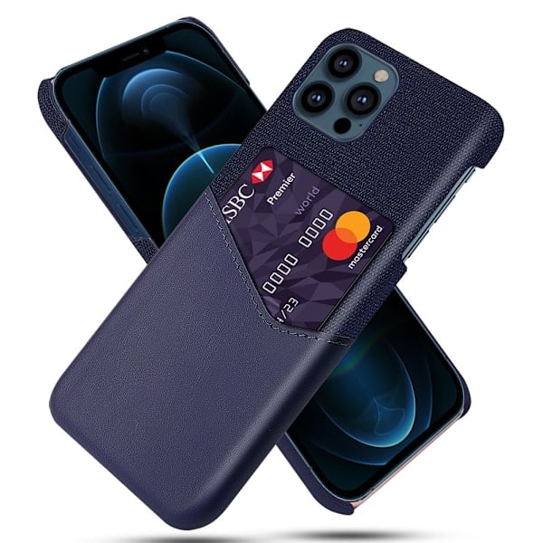 iPhone 13 Pro Max - KSQ Cover med Kortlomme - Blå