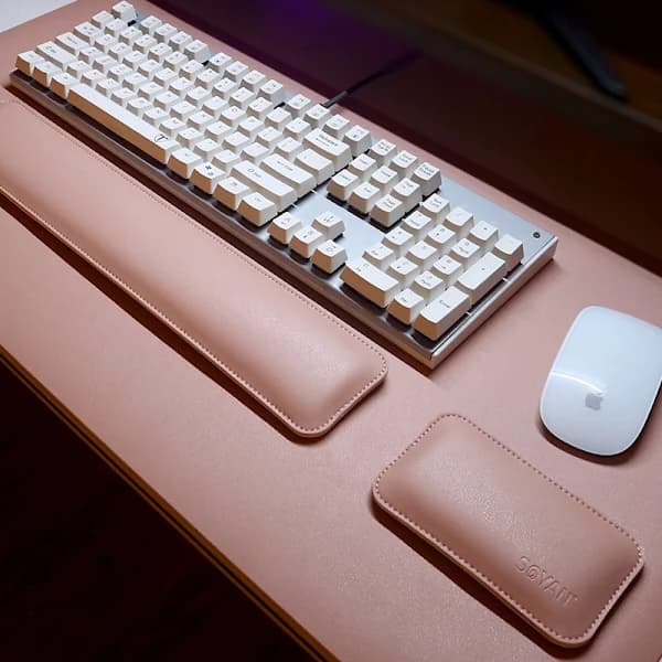 Universel håndledsstøtte musemåtte tastatur musepude skridsikker dynamisk måtte til PC-spillere bærbar computer håndledsbeskyttelse[CO]