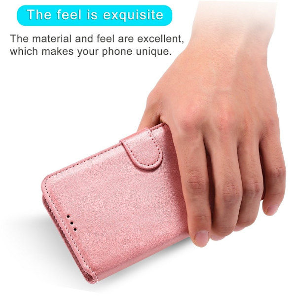 iPhone 13 - Äkta Läderfodral - Roséguld