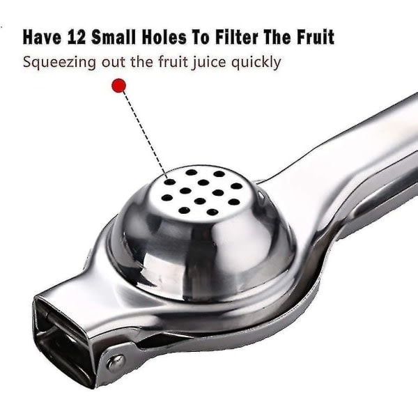 Rustfrit stål manuel juicepresser citrus citronpresser, frugtjuice limepresser metal, professionel håndjuicer køkkenredskab