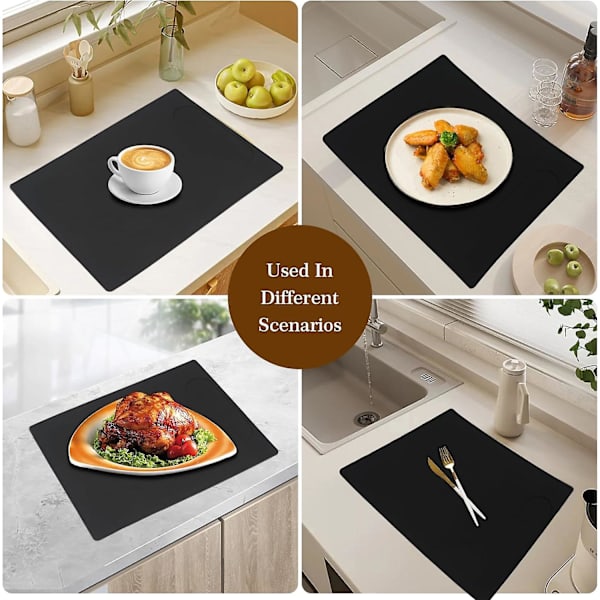 Kaffemaskine Måtte, Silikone Base Under Kaffemaskine, Multifunktionel Gummimåtte 50*40cm