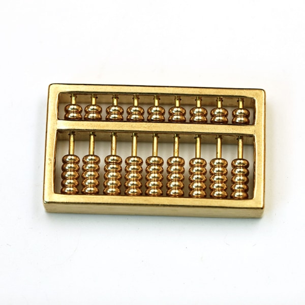 Abacus Tote Handväska Guld Handväska Amulett Halsband DIY Mässing Abacus Ornament Mini Mässing Abacus Nyckelring DIY Pendel Mini Abacus Dekorativ Abacus Wall