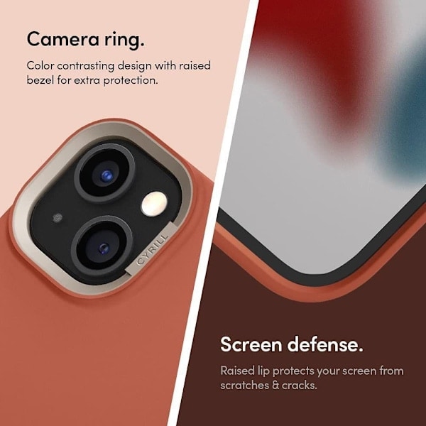 Spigen Cyrill iPhone 13 Cover Color Brick Chili