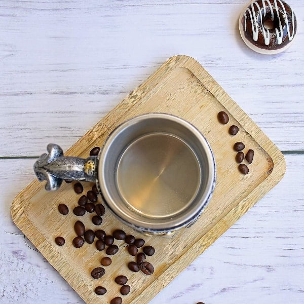 500ML Kraniet Kaffekande Viking Kraniet Ølkrus Rustfrit Stål Foring Gave til Mænd Fars Dags Gaver