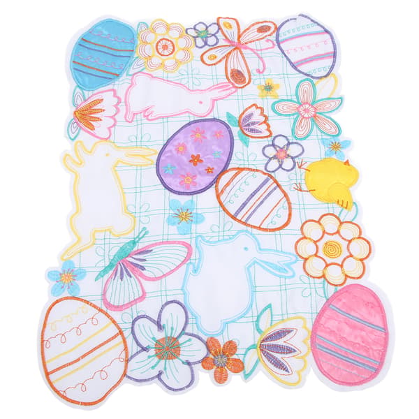 Girly Style Hand-Woven Embroidered Placemat Tablecloth for Table Decoration